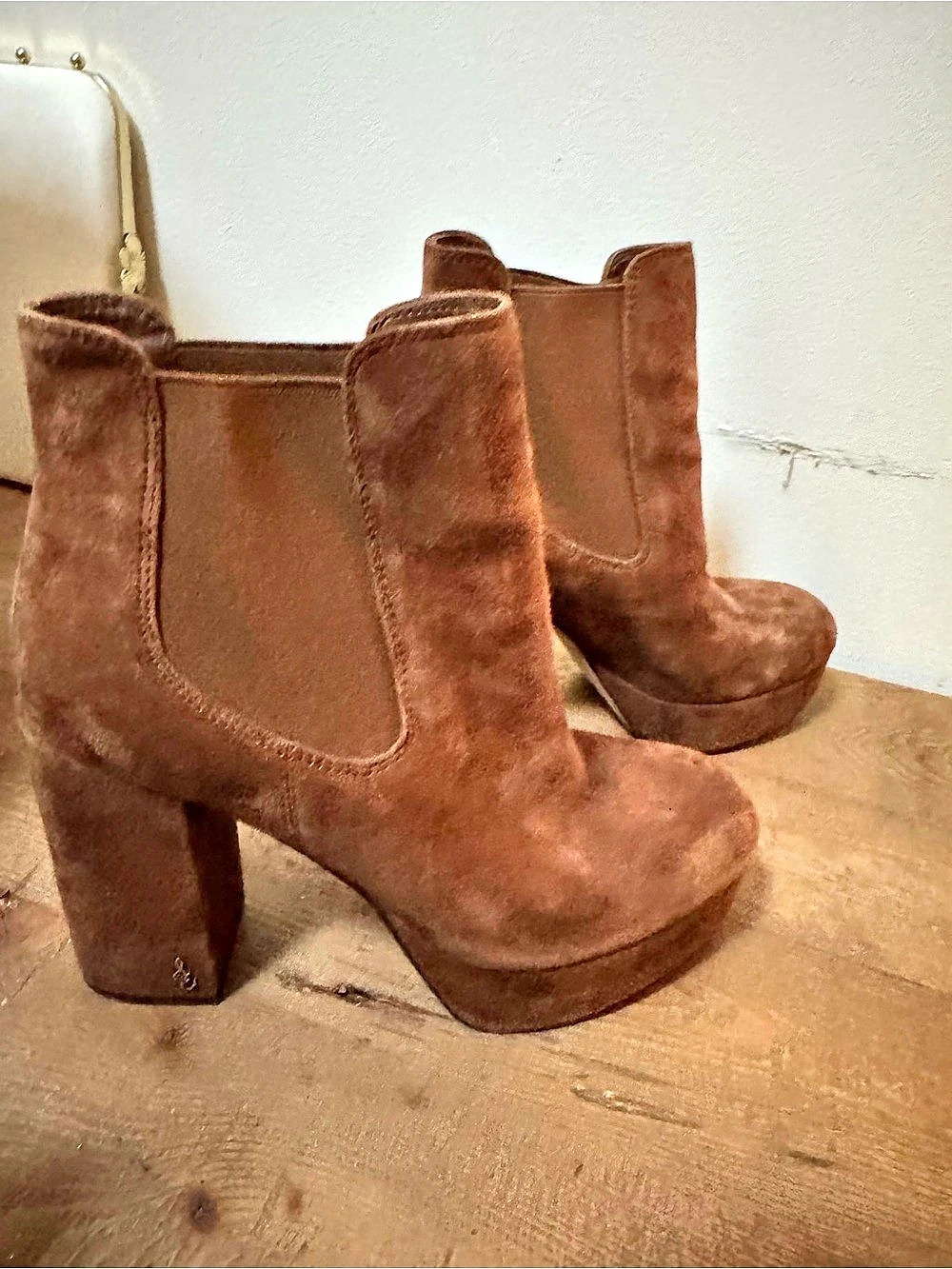 Sam Edelman Laguna Platform Chelsea Boot Brown